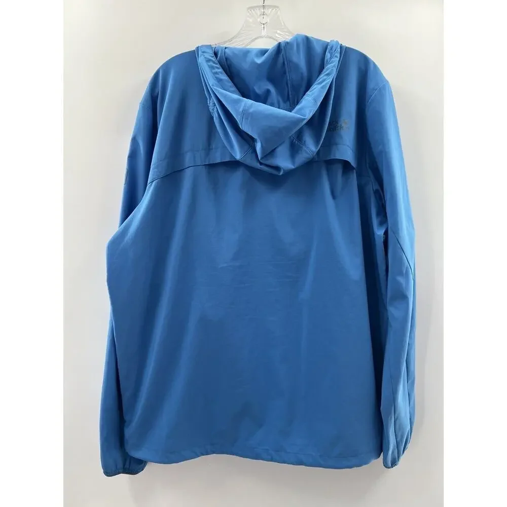 Jack Wolfskin Men’s Long Sleeve Zip Front Jacket Unlined Blue Size Large EUC